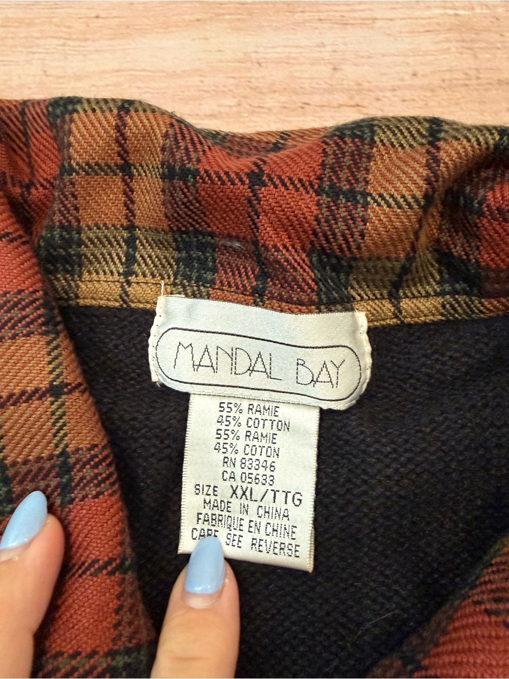 Mandal Bay VTG Fall Scarecrow Plaid Country Grandma Cardigan Sweater Size 2xl - Picture 2 of 8